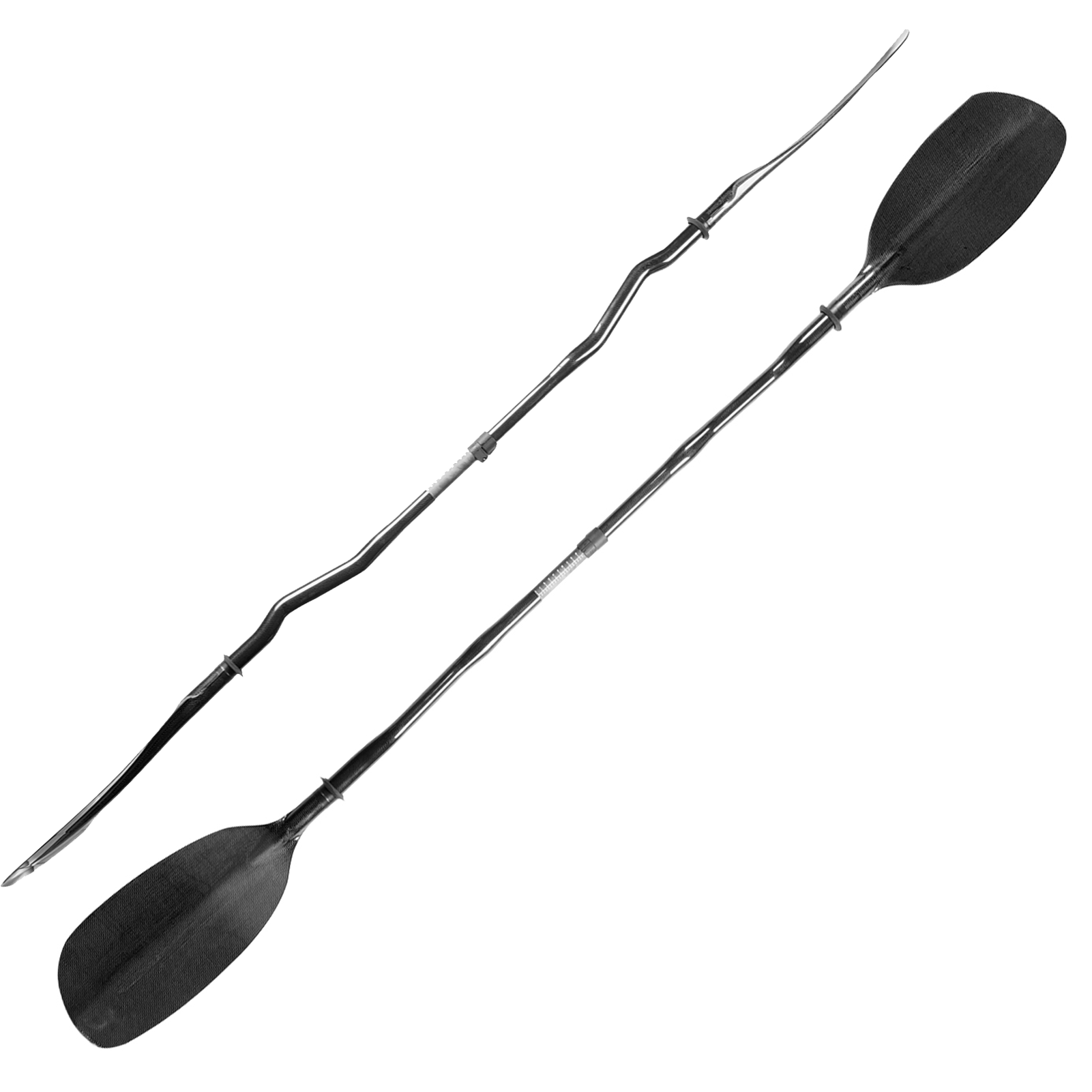 Kayak Paddle Carbon - Pełne wiosło kajakowe węglowe z wygiętym