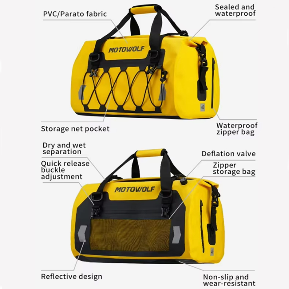 Torba na tylne siedzenie motoc – Dry Bag Roll Top recenzja i cena